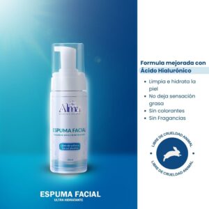 espuma facial limpiadora con ácido hialurónico hydra+