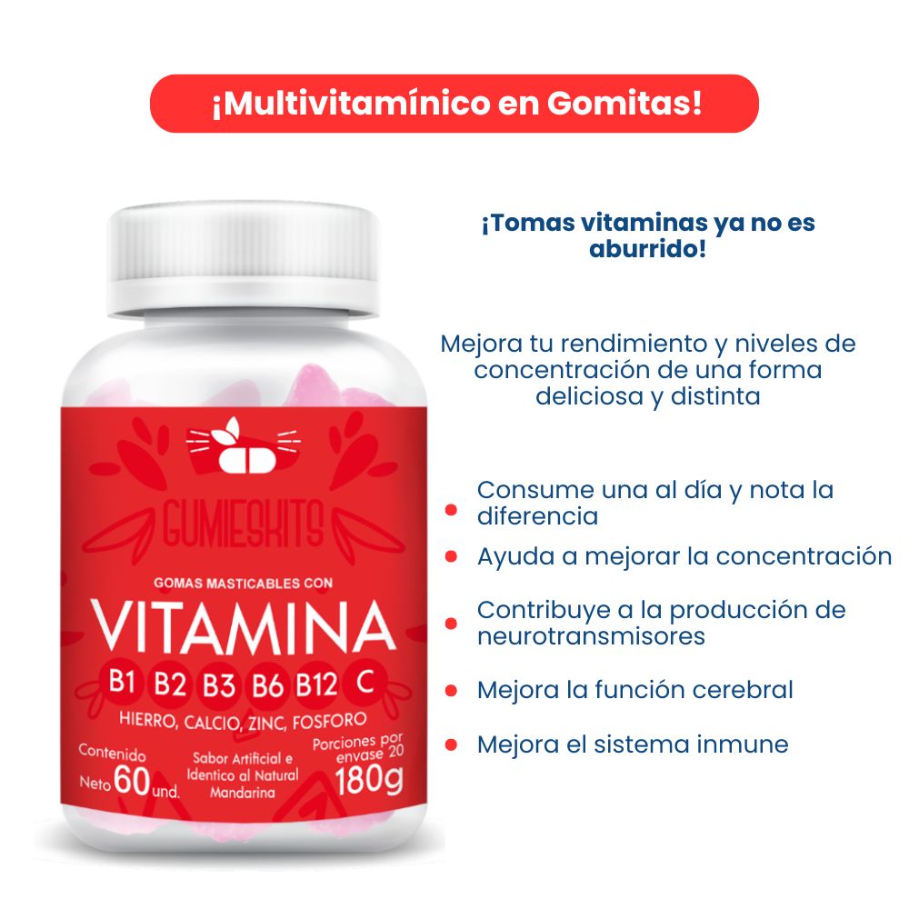 multivitamínicos en gomitas para adultos