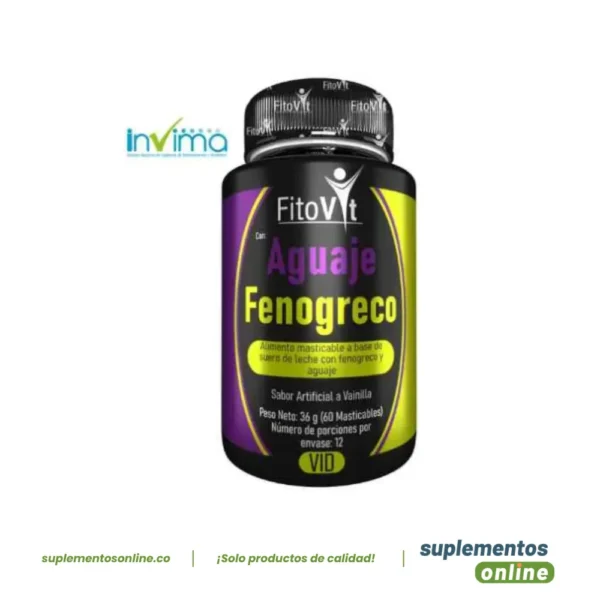 Aguaje y Fenogreco x 60 unidades de Fitovit