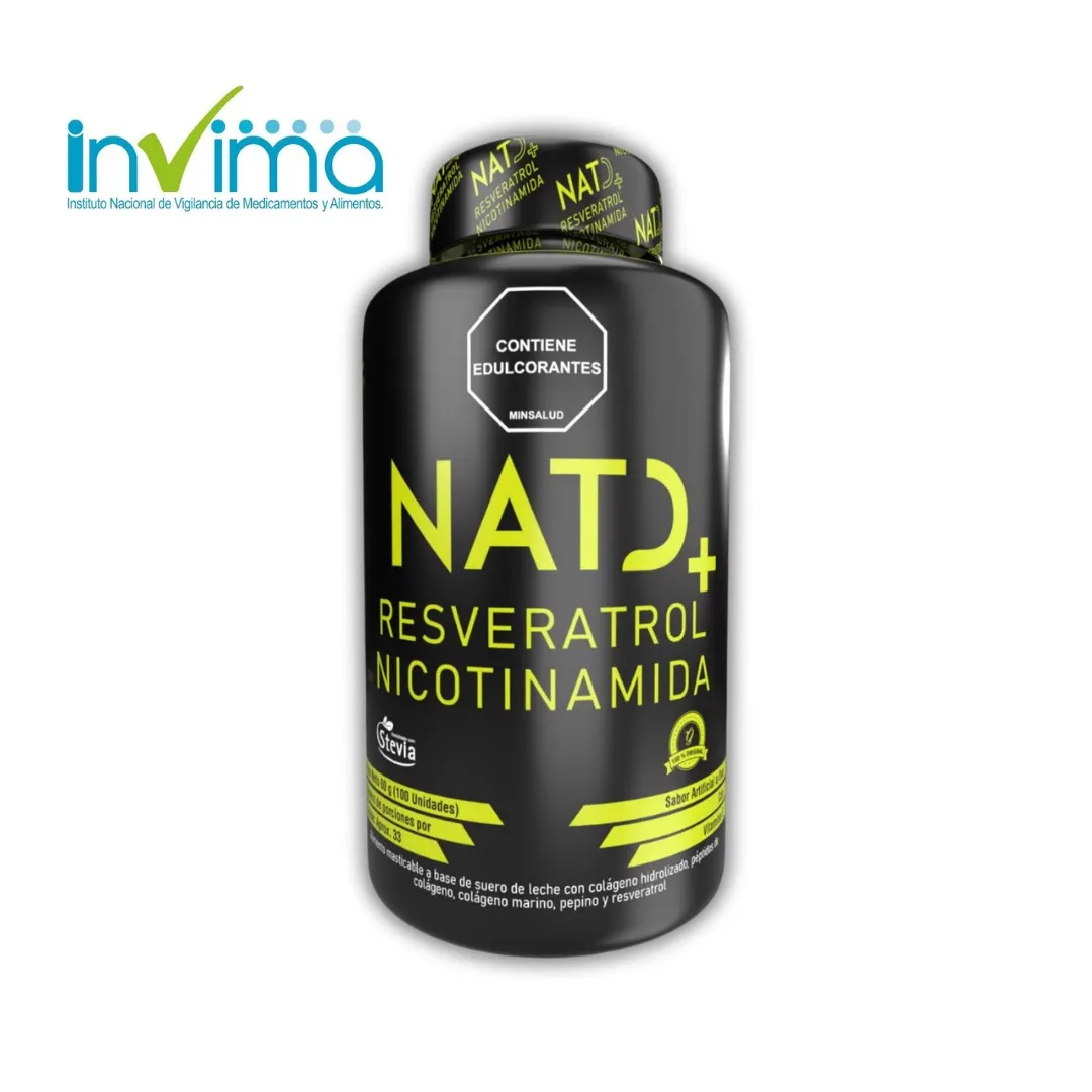 Nat + Resveratrol con Nicotinamida por 100 tabletas